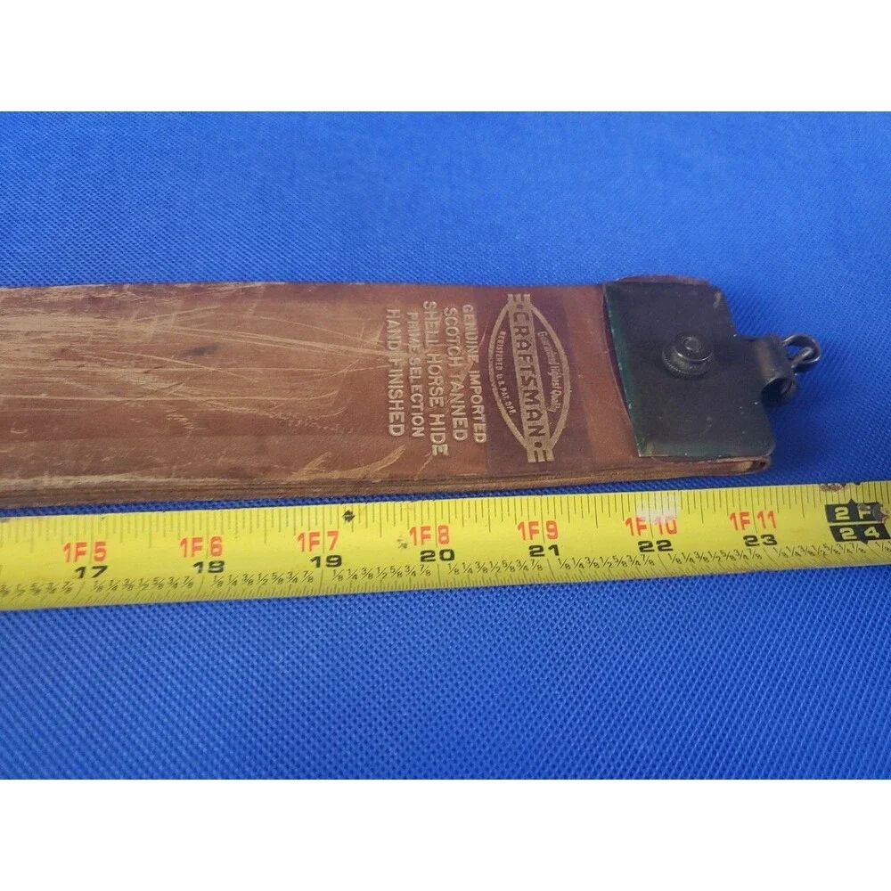 VTG SEARS ROEBUCK CRAFTSMAN RAZOR STRAP LEATHER BARBER'S STRAP #9259 STROP